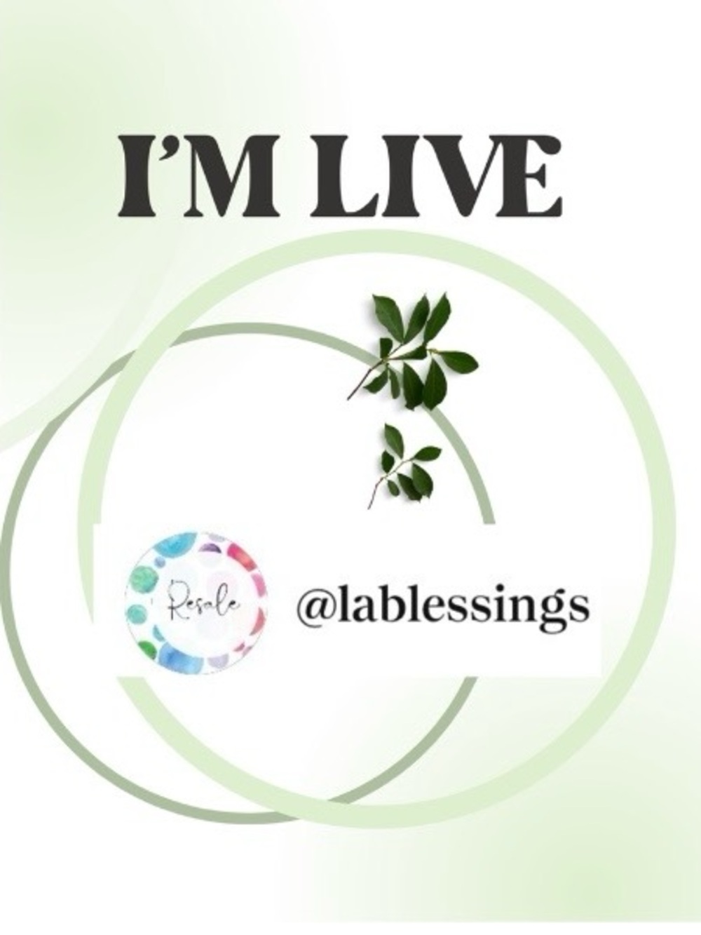 Like flyer to be notified when I’m live